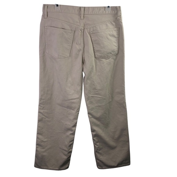 Uniqlo Wide High Waist Straight Jeans Women Sz 29X31 Loose Beige Preppy Casual - Picture 3 of 8